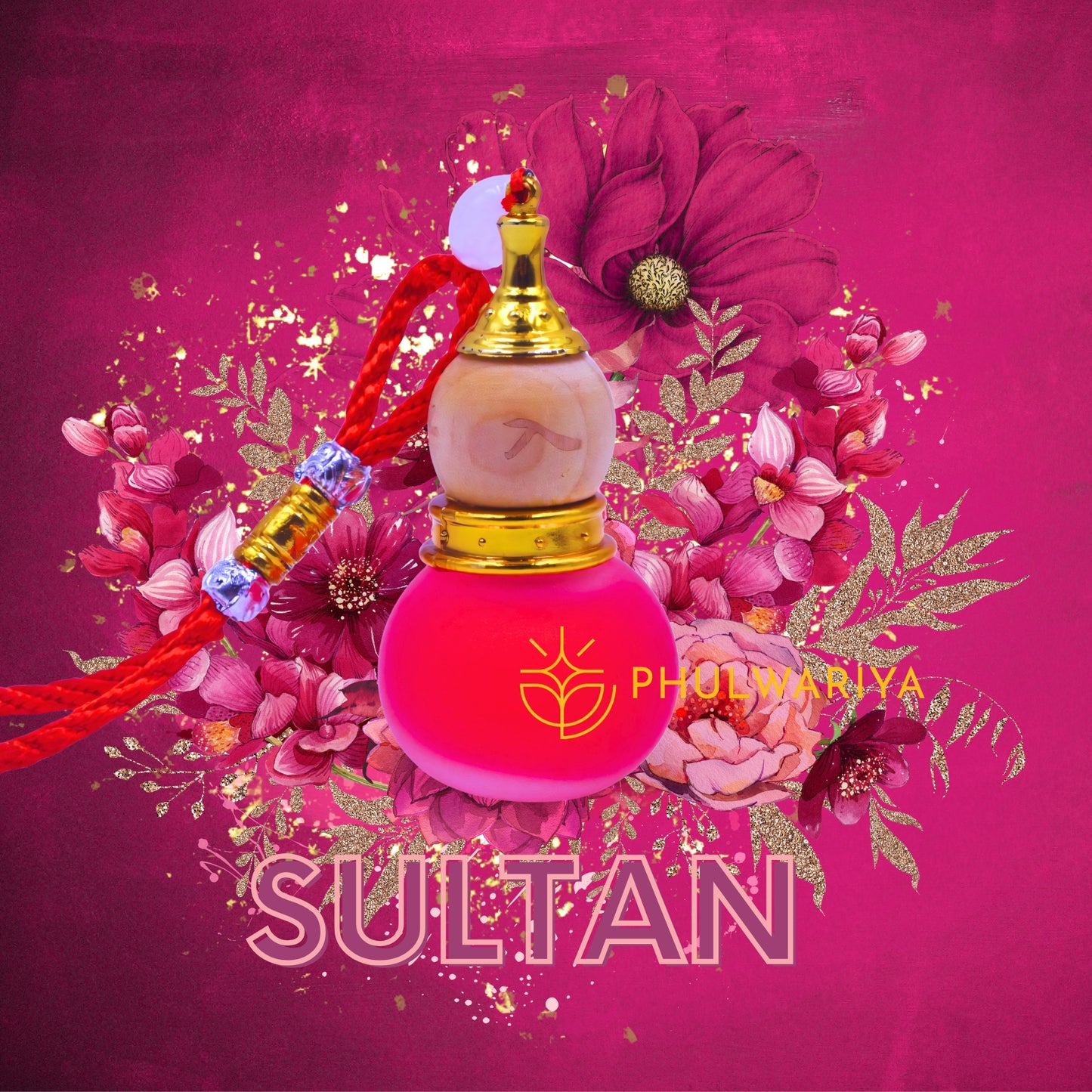 Phulwariya Car Air Freshener | Hanging Glass Bottle | Long-Lasting Fragrance for 28+ Days