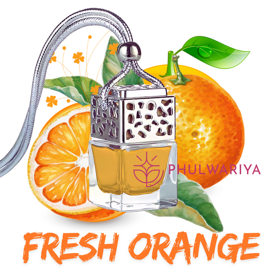 Phulwariya Car Air Freshener | Hanging Glass Bottle | Long-Lasting Fragrance for 28+ Days